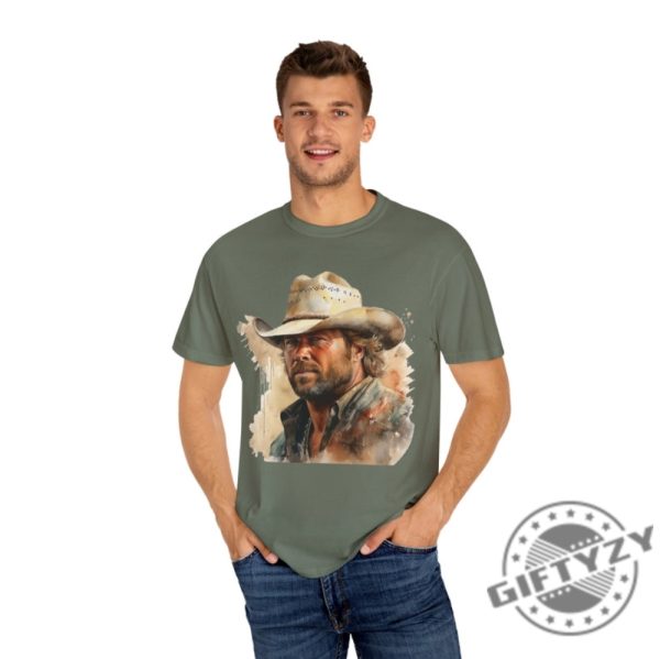Toby Keith Shirt Original Art Watercolor Of Toby Keith Hoodie Comfort Color Tshirt Unisex Sweatshirt Country Music Star Toby Keith Shirt giftyzy 3
