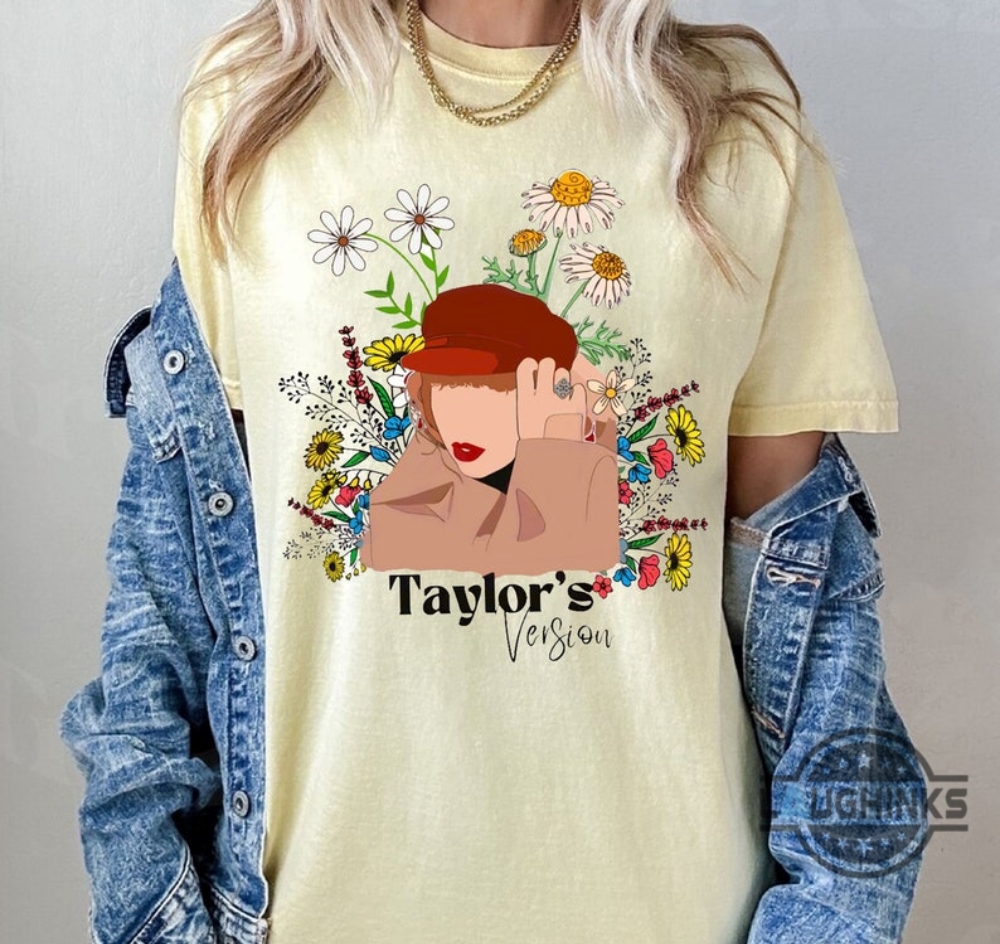 Vintage Taylors Version Floral Shirt Taylors Version Taylor Swift Shirt Taylors Version Shirt Taylor Swift Floral Shirt Tshirt Sweatshirt Hoodie