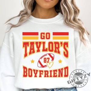 Go Taylors Boyfriend Bundle Shirt Travis And Taylor Hoodie Funny Football Party Sweatshirt Swift Kelce Tshirt Kelce Era Karma Shirt giftyzy 3