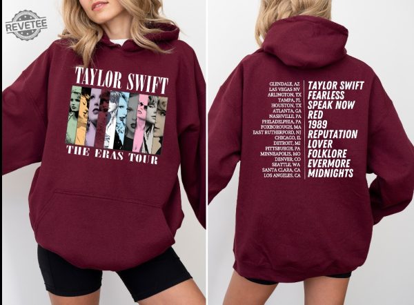 Two Sided The Eras Tour Concert Sweatshirt Taylor Swift Sweatshirt Taylor Swift Eras Tour Movie Sweatshirt Ts Merch Hoodies Swiftie Shirt Unique revetee 5