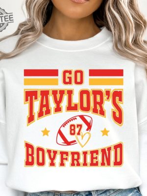 Go Taylors Boyfriend Svg Bundle Travis And Taylor Taylor Swift Super Bowl Outfit Taylor Swift And Travis Kelce Super Bowl Shirts Kansas City Cheifs Unique revetee 4