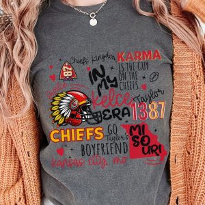 Swiftie Merch Shirt Swelce Shirt Taylor Swift Super Bowl Outfit Taylor Swift And Travis Kelce Super Bowl Shirts Kansas City Cheifs Unique revetee 3