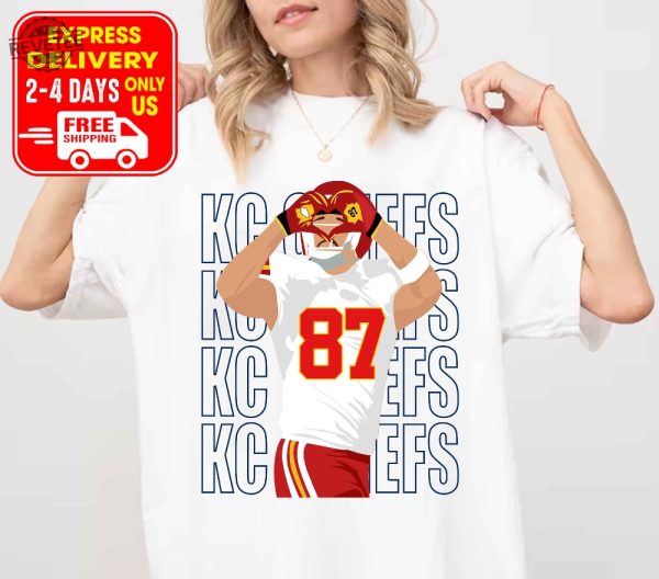 Express Delivery Travis Kelce Heart Hands Shirt Taylor Swift Super Bowl Outfit Taylor Swift And Travis Kelce Super Bowl Shirts Kansas City Cheifs Unique revetee 1