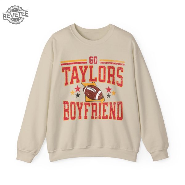 Vintage Go Taylors Boyfriend Shirt Taylor Swift Super Bowl Outfit Taylor Swift And Travis Kelce Super Bowl Shirts Kansas City Cheifs Unique revetee 1