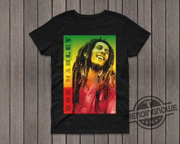 Bob Marley T Shirt Reggae Multi Coloured Face Jamaica Shirt trendingnowe.com 1