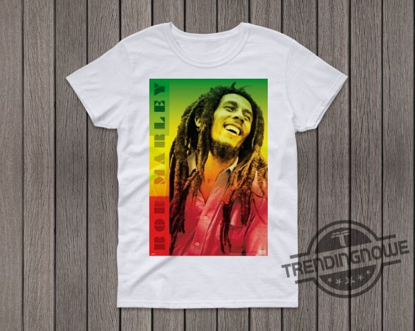 Bob Marley T Shirt Reggae Multi Coloured Face Jamaica Shirt trendingnowe.com 2