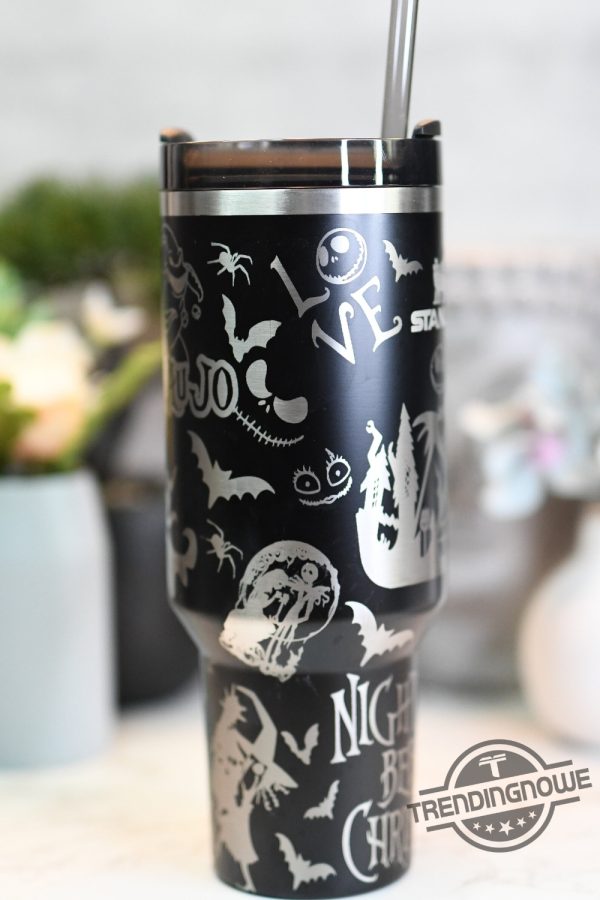 Nightmare Before Christmas Stanley Cup Jack Skellington Stanley Tumbler Sally Cup 40 Oz Tumbler trendingnowe 2