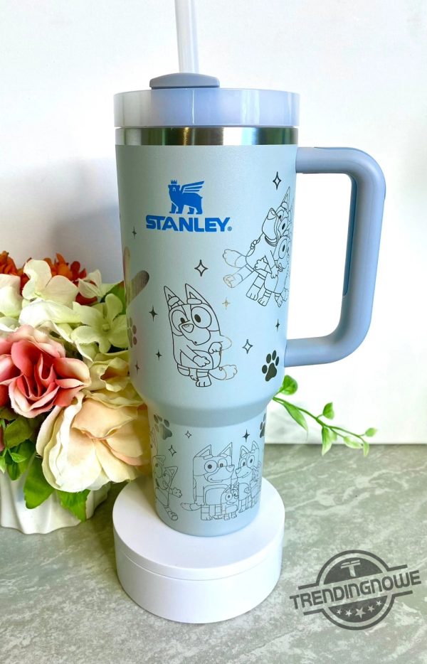 Disney Bluey Stanley Cup Disney Stanley Tumbler Disney Characters 40Oz Tumbler Personalized Handle Stainless Steel Tumbler trendingnowe 1
