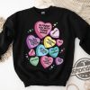 Conversation Hearts Taylors Version Valentines Day Shirt Swiftie Valentines Day Sweatshirt Conversation Heart Crew Sweatshirt trendingnowe 1