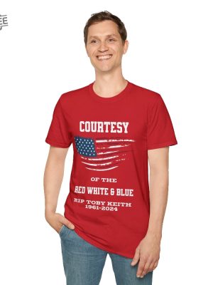 In Memory Of Toby Keith 1961 To 2024 Red White Blue Tshirt Limited Unisex Toby Keith Merchandise Toby Keith Apparel Toby Keith T Shirts Unique revetee 3