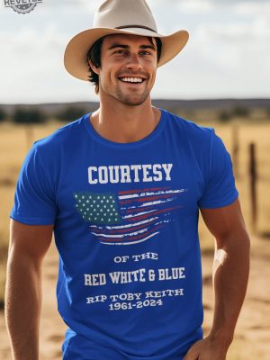 In Memory Of Toby Keith 1961 To 2024 Red White Blue Tshirt Limited Unisex Toby Keith Merchandise Toby Keith Apparel Toby Keith T Shirts Unique revetee 7