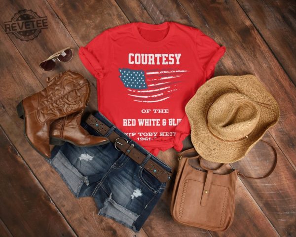 In Memory Of Toby Keith 1961 To 2024 Red White Blue Tshirt Limited Unisex Toby Keith Merchandise Toby Keith Apparel Toby Keith T Shirts Unique revetee 8