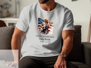 Toby Keith Tribute Unisex Cotton Shirt American Soldier Memorial Tee Toby Keith Merchandise Toby Keith Apparel Toby Keith T Shirts Unique revetee 3