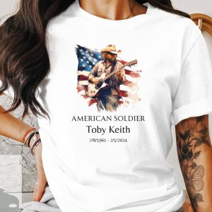 Toby Keith Tribute Unisex Cotton Shirt American Soldier Memorial Tee Toby Keith Merchandise Toby Keith Apparel Toby Keith T Shirts Unique revetee 4