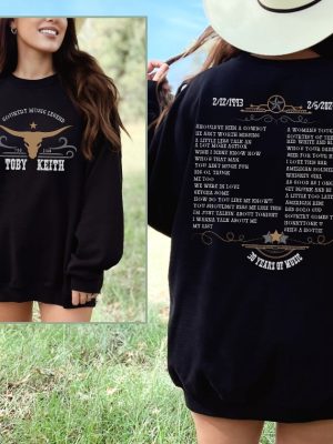 Unisex Toby Keith Country Music Legend Tribute Sweatshirt Toby Keith Merchandise Toby Keith Apparel Toby Keith T Shirts Unique revetee 2