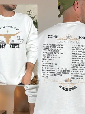 Unisex Toby Keith Country Music Legend Tribute Sweatshirt Toby Keith Merchandise Toby Keith Apparel Toby Keith T Shirts Unique revetee 4