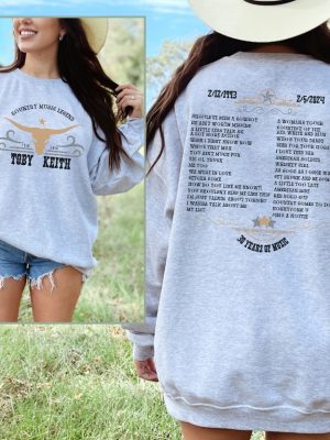 Unisex Toby Keith Country Music Legend Tribute Sweatshirt Toby Keith Merchandise Toby Keith Apparel Toby Keith T Shirts Unique revetee 5