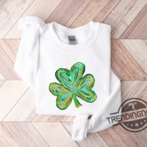 Cute St Patricks Four Leaf Clover Shirt Funny St Pattys Day Sweatshirt St Patricks Day Shirt St Patricks Day Gift trendingnowe 2
