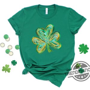 Cute St Patricks Four Leaf Clover Shirt Funny St Pattys Day Sweatshirt St Patricks Day Shirt St Patricks Day Gift trendingnowe 3