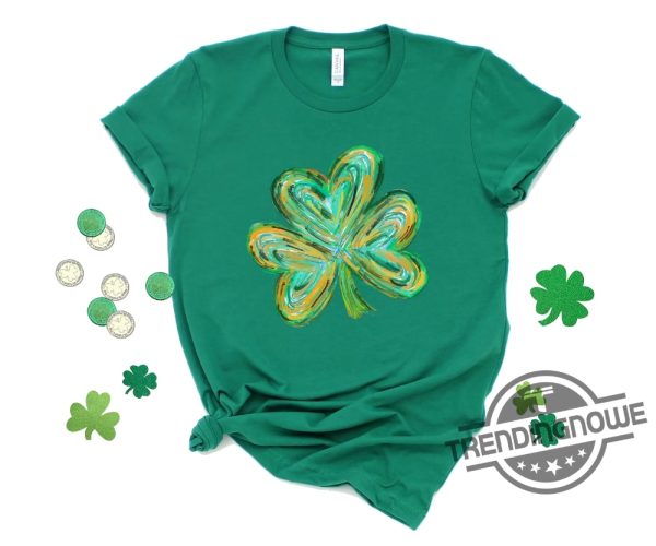 Cute St Patricks Four Leaf Clover Shirt Funny St Pattys Day Sweatshirt St Patricks Day Shirt St Patricks Day Gift trendingnowe 3