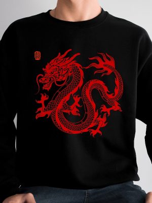 Chinese New Year Dragon Sweatshirt 2024 New Year Chinese Shirt Happy Chinese New Year Sweatshirt Lunar New Year Dragon Sweatshirt Unique revetee 2