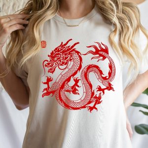 Chinese New Year Dragon Sweatshirt 2024 New Year Chinese Shirt Happy Chinese New Year Sweatshirt Lunar New Year Dragon Sweatshirt Unique revetee 3