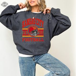 Vintage Kansas City Sweatshirt And Shirt Trendy Kansas City Football Shirts Kansas City Football Shirts Vintage Kansas Football Shirts Unique revetee 3