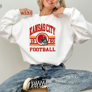 Vintage Kansas City Sweatshirt And Shirt Trendy Kansas City Football Shirts Kansas City Football Shirts Vintage Kansas Football Shirts Unique revetee 5