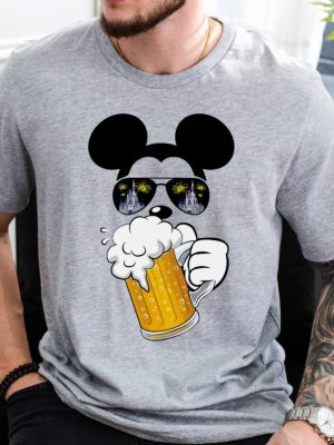 Mickey Beer Minnie Wine Front And Back Epcot Drinking Around The World Shirt Drinking Around The World Checklist Disney Couple Shirts Unique revetee 4