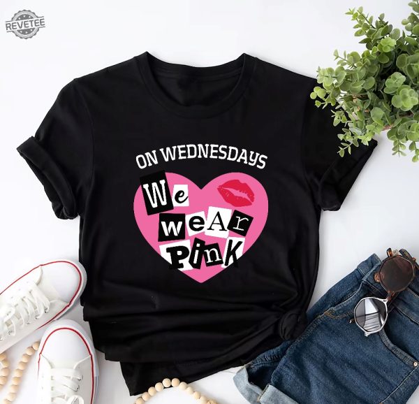 On Wednesday We Wear Pink Girls Shirt Wednesday Shirt Best Friends Shirts Breast Cancer Shirt Pink Shirt Wearing Pink Shirt Pink Day Unique revetee 1