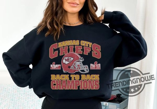 Retro Superbowl Champions Shirt Kansas City Football Sweatshirt Kansas City Champions Superbowl 2024 Hoodie trendingnowe 1