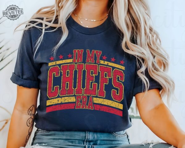 Taylors Boyfriend Shirt In My Chiefs Era Shirt Chiefs Fan Tee Kansas City Fan Shirt Football Team Shirt Go Taylors Boyfriend Unique revetee 2