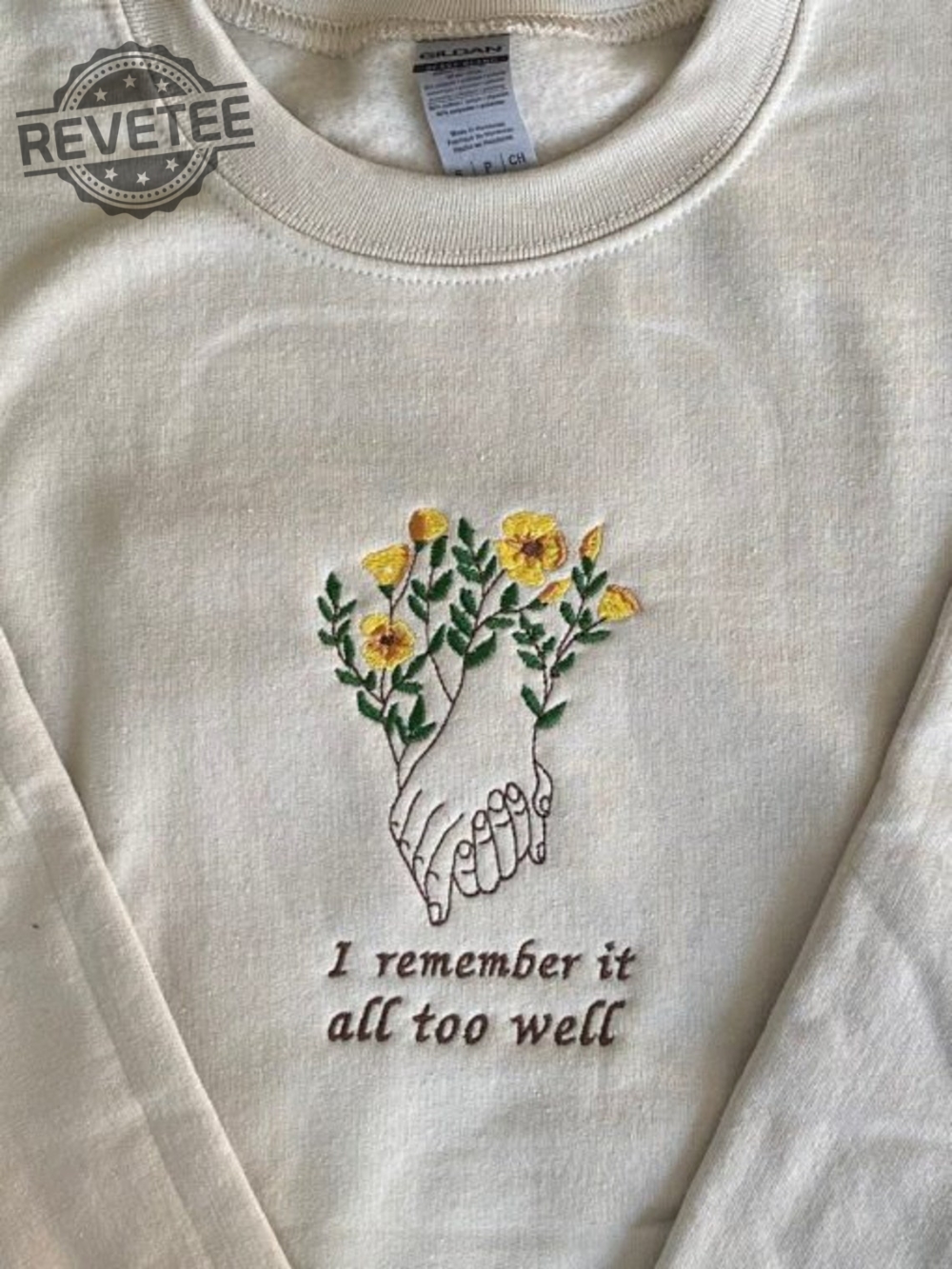 I Remember It All Too Well Embroidered Sweatshirt All Too Well Embroidered Sweatshirt Eras Tour Shirt Swift Gift Unique