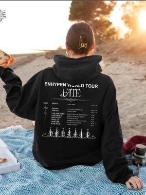 Enhypen Fate World Tour Hoodie En World Tour Fate 2023 Shirt Enhypen Dark Blood Shirt Enhypen Niki Jake Sunoo Heeseung Jungwon Jay Unique revetee 2