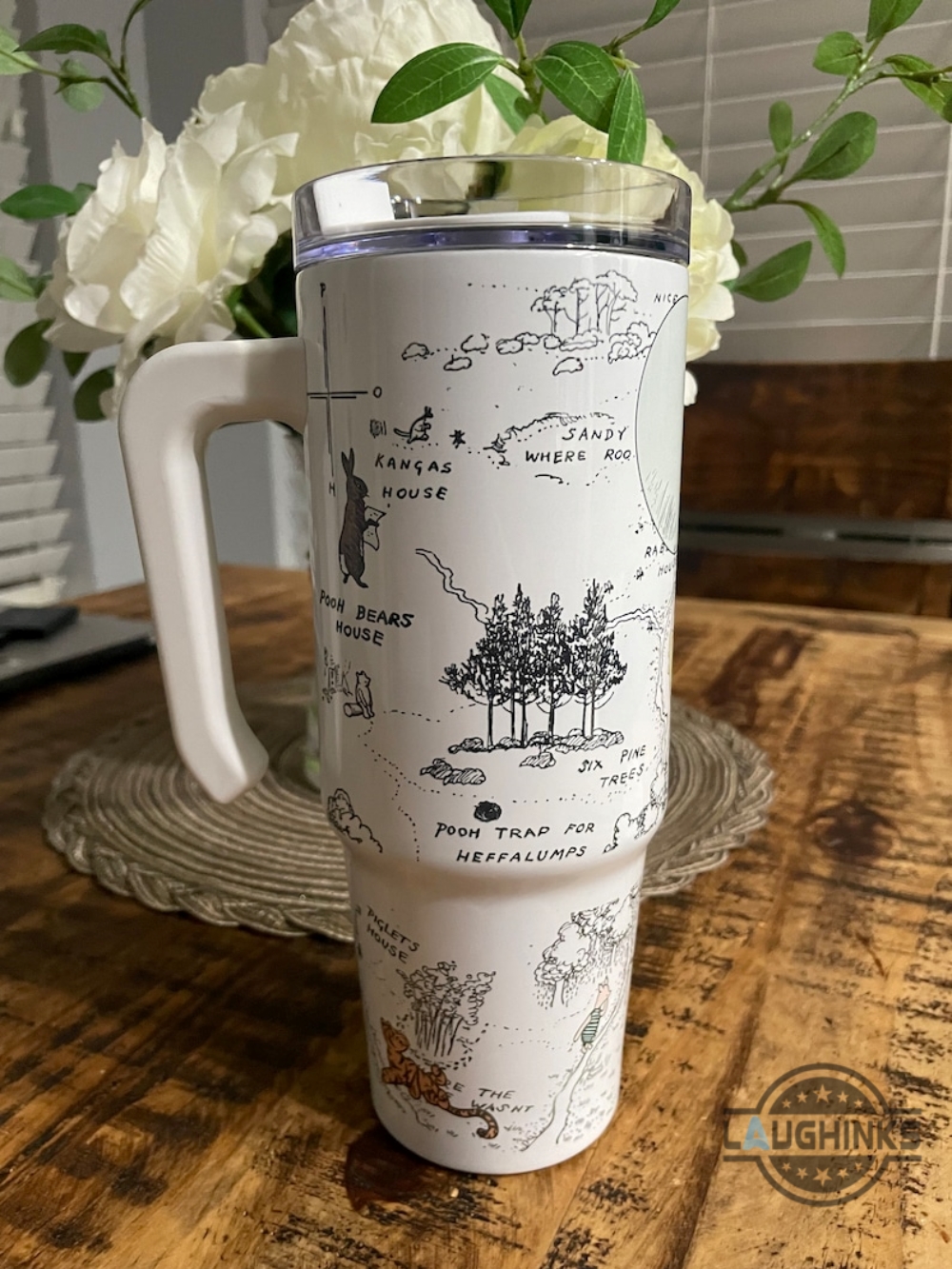 Winnie The Pooh Blood And Honey 40Oz Tumbler Classic Winnie The Pooh Bear Inspired 40 Oz Stainless Steel Tumbler 40 Oz Disney Stanley Cup Dupe With Handle