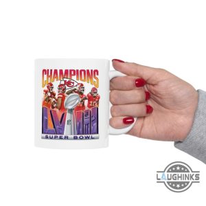 super bowl lviii coffee mug 11oz 15oz kansas city chiefs superbowl champions ceramic mugs football champs kc chiefs fan gift travis kelce patrick mahomes laughinks 3