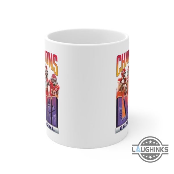 super bowl lviii coffee mug 11oz 15oz kansas city chiefs superbowl champions ceramic mugs football champs kc chiefs fan gift travis kelce patrick mahomes laughinks 5