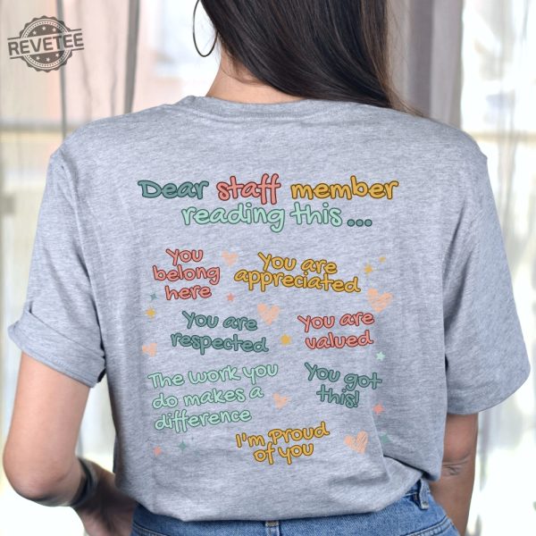 Back To School Shirt Dream Team Gifts Team Shirts School Staff Gifts Grade Teacher Personalized Gifts Teacher Tee Shirt School Team Shirts Unique revetee 3