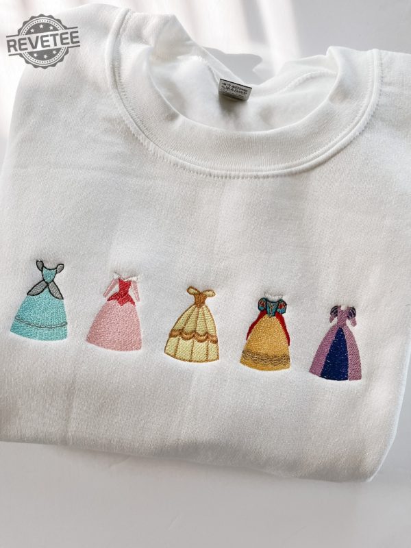 Princess Embroidered Shirt Princess Dress Shirt Magic Kingdom Shirt Unique revetee 1