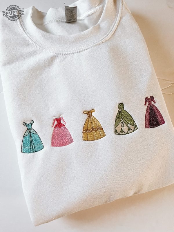 Princess Embroidered Shirt Princess Dress Shirt Magic Kingdom Shirt Unique revetee 2