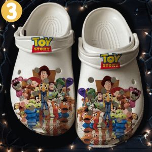 toy story crocs 2024 disney pixar cartoon toy story crocs clog shoes woody jessie buzz lightyear bullseye alien mr mrs potato movie characters slippers laughinks 3