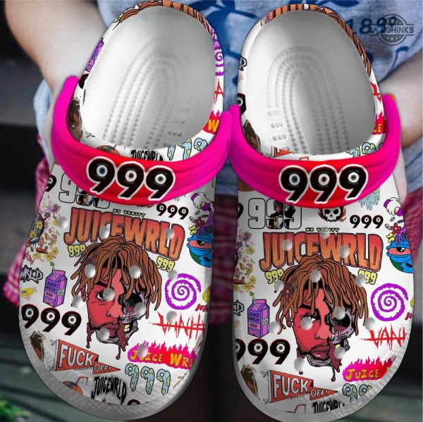 juice wrld crocs rapper juice wrld crocs crocband clog comfortable water shoes mens womens gift for fan juice wrld 999 clogs crocs slippers laughinks 1