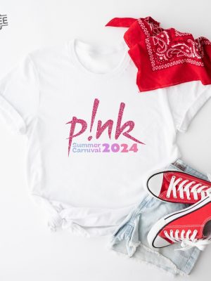 Pnk Summer Carnival 2024 Trustfall Album Tee Pink Singer Tour Music Festival Shirt Concert Apparel Tour Shirt P Nk Tour 2024 Unique revetee 3