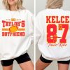 Go Taylors Boyfriend Kids Matching Sweatshirt Travis And Taylor Mom And Me Tees Funny Football Party Crewneck Go Taylors Boyfriend Shirt Unique revetee 1