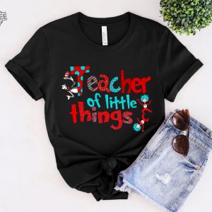 Teacher Of Little Things Shirt Gift For Teacher Cat In Hat Shirt Teacher National Read Across America Shirt Reading Lover Shirt Unique revetee 2 1