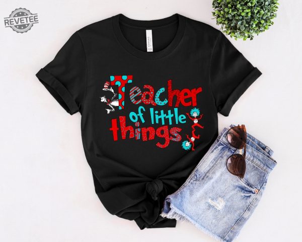 Teacher Of Little Things Shirt Gift For Teacher Cat In Hat Shirt Teacher National Read Across America Shirt Reading Lover Shirt Unique revetee 2 1