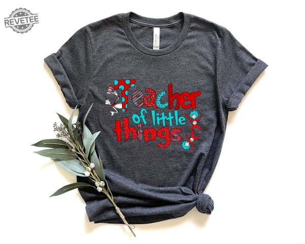 Teacher Of Little Things Shirt Gift For Teacher Cat In Hat Shirt Teacher National Read Across America Shirt Reading Lover Shirt Unique revetee 3 1