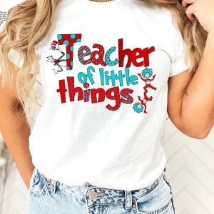 Teacher Of Little Things Shirt Gift For Teacher Cat In Hat Shirt Teacher National Read Across America Shirt Reading Lover Shirt Unique revetee 4 1