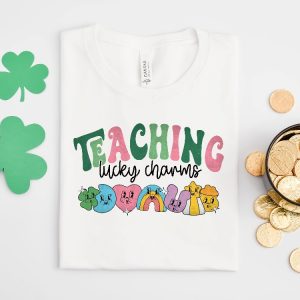 Teaching Lucky Charms Sweatshirt Lucky Teacher Sweatshirt Saint Patricks Day Teacher Sweatshirt Teachers Lucky Charms Sweatshirt Gifts Unique revetee 2