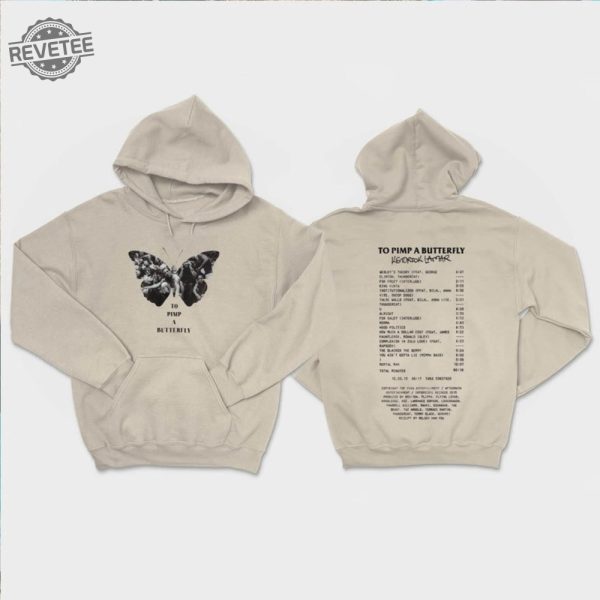 Kendrick Lamar Shirt To Pimp A Butterfly Tracklist Sweatshirt Kendrick Lamar Retro Vintage Style Hoodie Kendrick Lamar Shirt Fan Gift Unique revetee 1